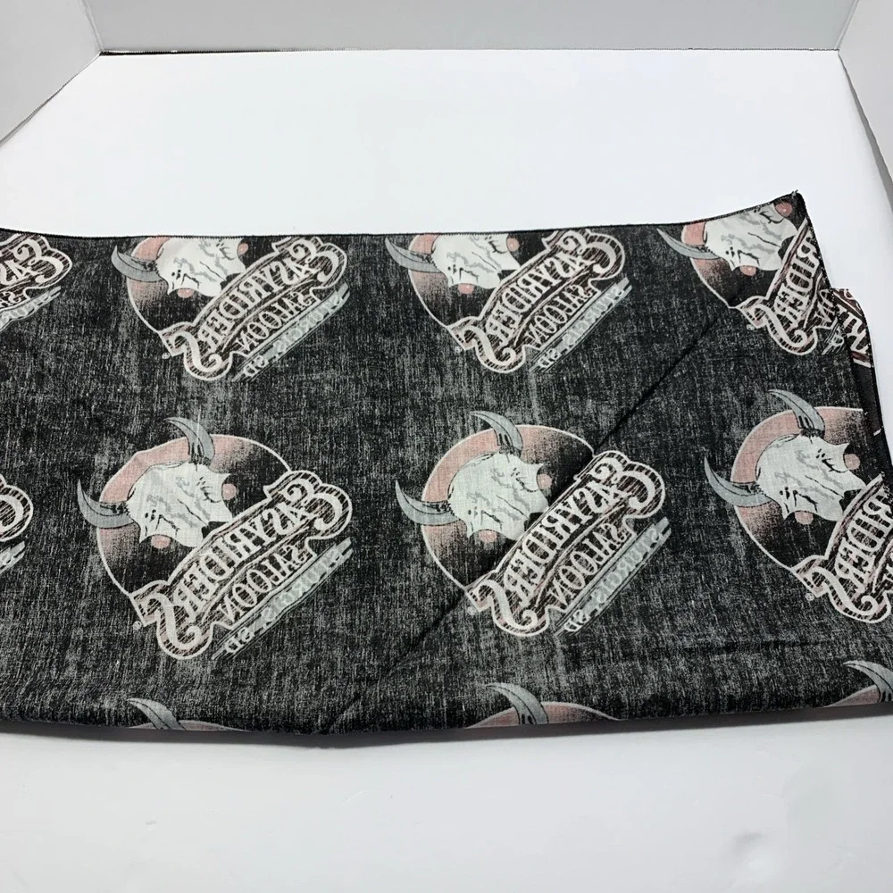 Easy Riders Saloon Biker Bandana Scarf Sturgis SD Motorcycle W/Buffalo Skulls